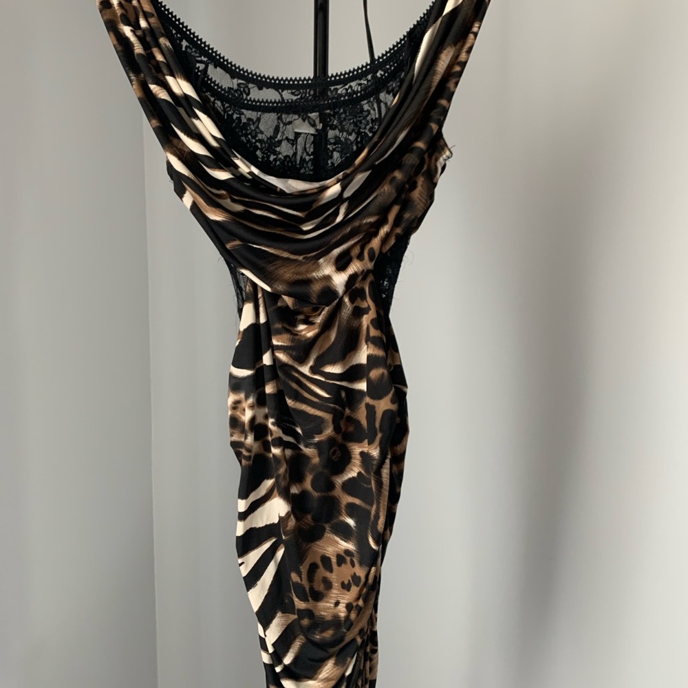 Mystic Leopard Stretch Lace Dress